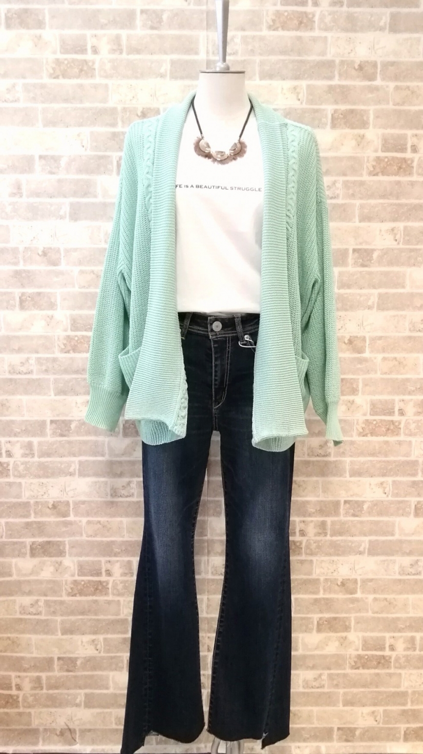 C.C.CROSS.春色カーディガン×Tシャツ×デニムが入荷しました♡