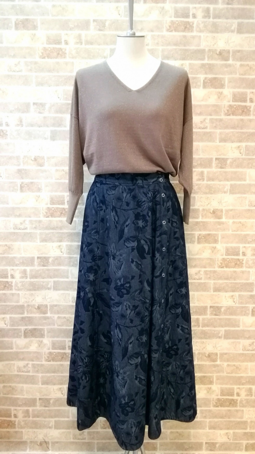 stola.ラメニット×デニムロングスカートが入荷しました♡~【トップス売り切れ】