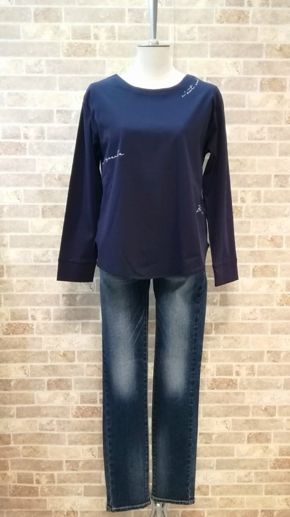 ジオン商事.ロゴ入りTシャツ(ネイビー)品切れ
